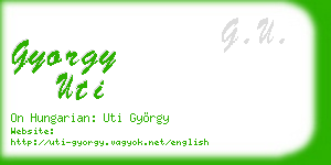 gyorgy uti business card